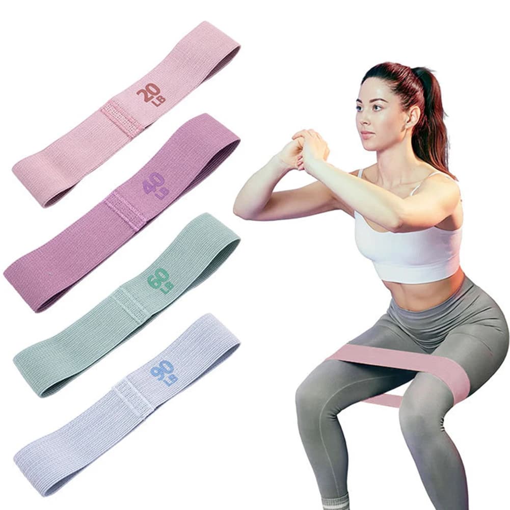 Fasce elastiche per allenamento per bottino di resistenza Fasce per espansore per squat antiscivolo Fasce elastiche per cosce per glutei portatili Attrezzatura da palestra per yoga