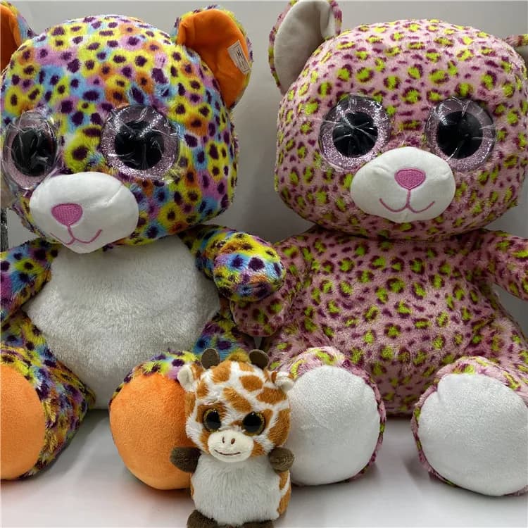 Adorabile peluche con occhi grandi e luminosi, bambola Canion, regalo di compleanno, bambole morbide e giocattoli di peluche per bambini dai 3 anni in su