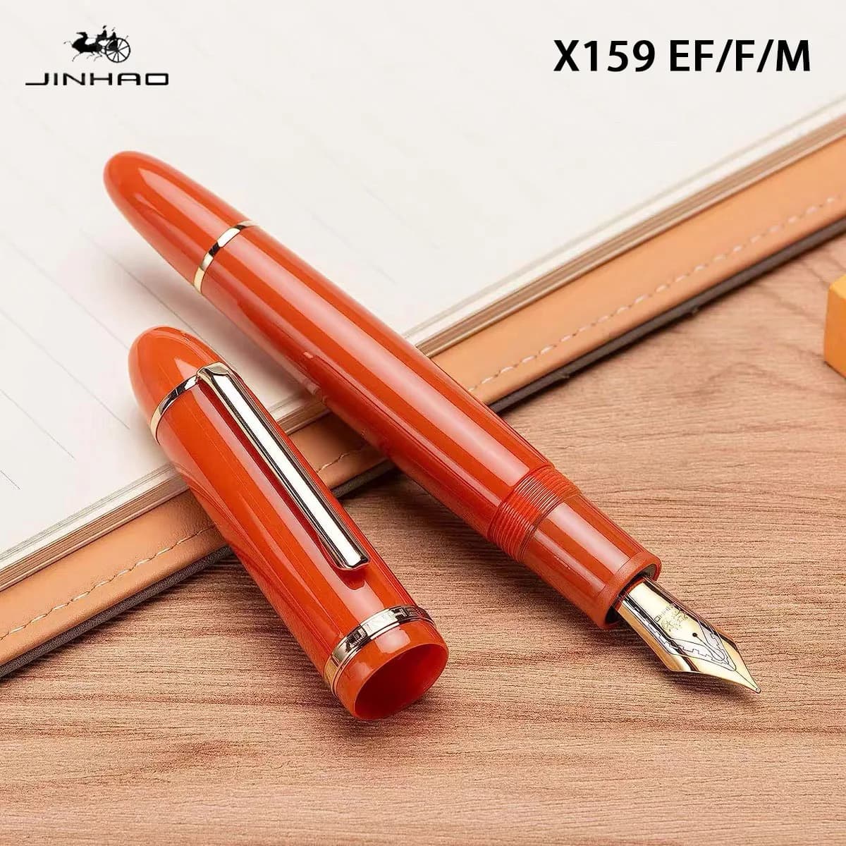 Jinhao X159 Fountain Pen Multicolor Acrylic Luxury Pen 0.5/0.38mm Nib Ink Pen Writing Pens for Office School Supplies Stationery