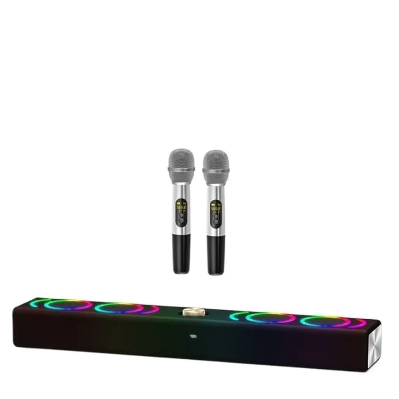 Proiettore con Altoparlante Bluetooth, Karaoke Domestico, Sistema Home Theater, Macchina per Ordinare Canzoni