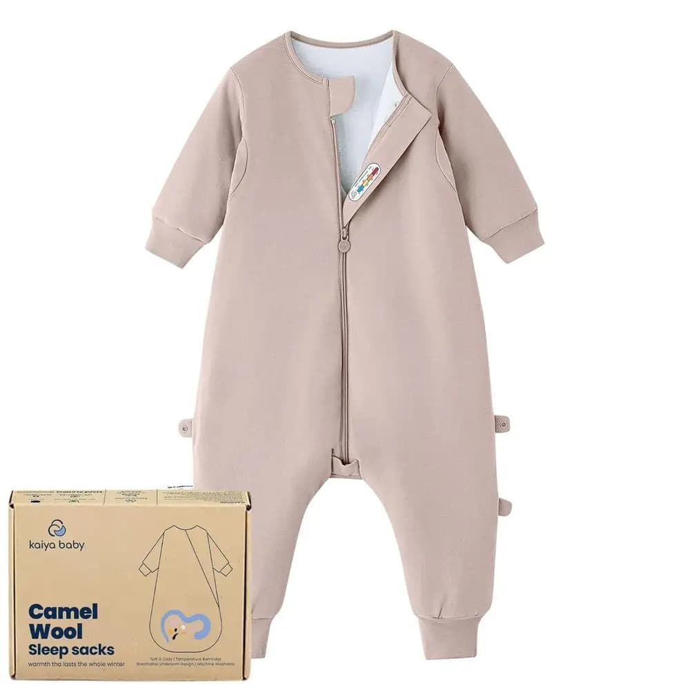 Sacco nanna per neonati, unisex, con gambe separate, 1.0 Tog, 6-18 mesi, rosa, adatto per bambini che imparano a camminare