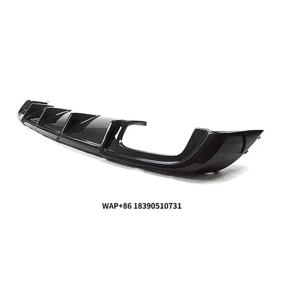 A3 Carbon Fiber Fibre Rear Bumper Lip Diffuser Fit for A3 2017-2020