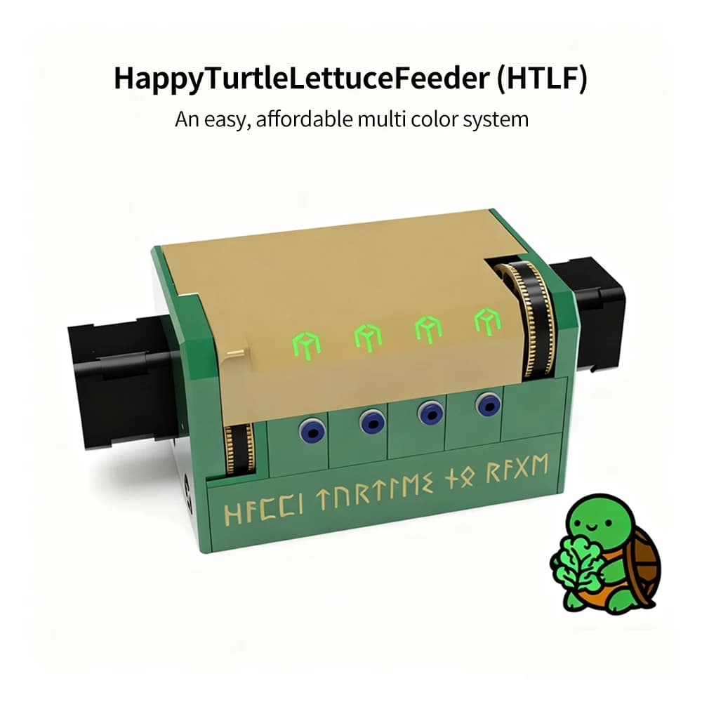 Toaiot HTLF Kit completo Happy Turtle Letuce Feeder Small BoxTurtle Un sistema multicolore facile e conveniente per stampante 3D Voron
