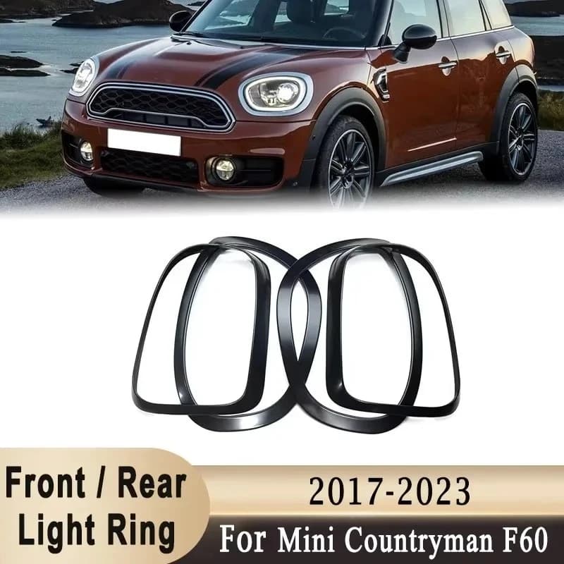 Anello Decorativo per Copertura Fari Anteriori / Luci Posteriori per MINI Countryman Cooper F60 One JCW 2017-2023 / 2017-2019