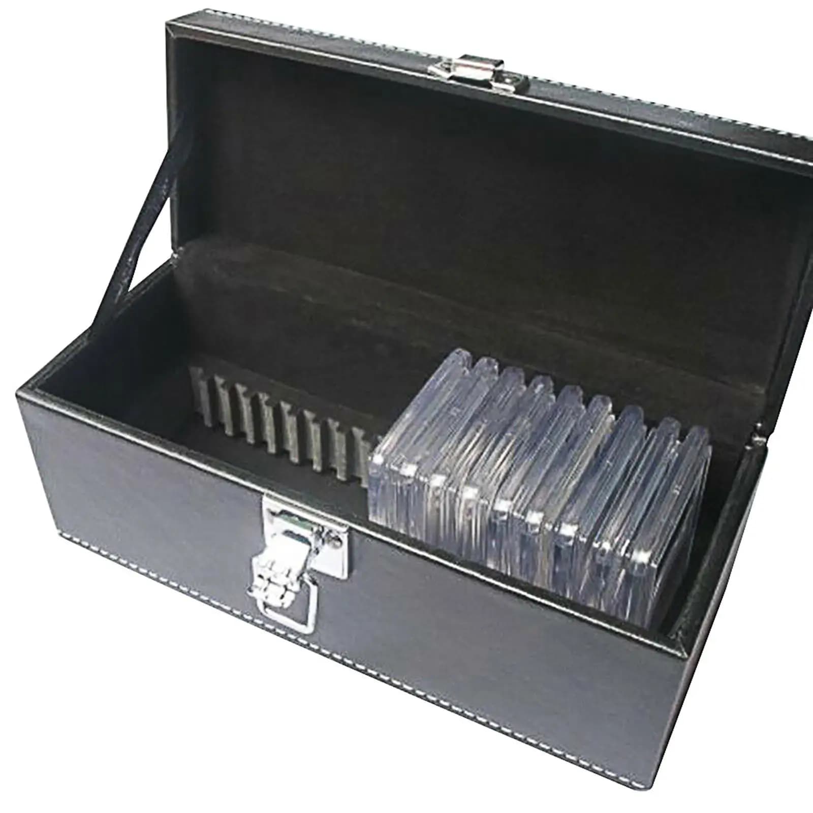 Espositore per Medaglie e Monete, Scatola da Collezione in Similpelle, Organizzatore per Porta Dollari