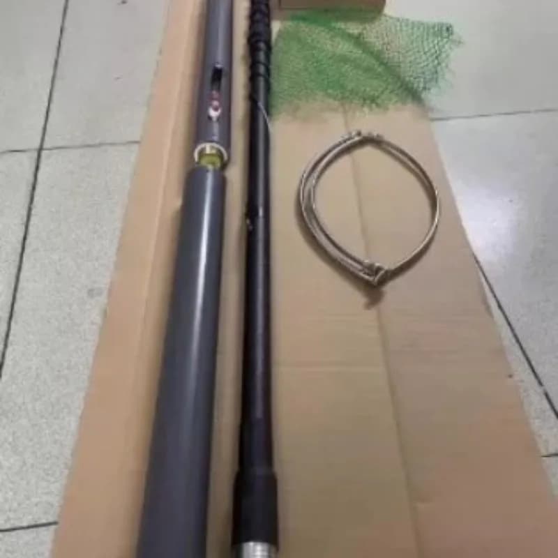 Canna da pesca telescopica pieghevole con rete manuale con controllo numerico per un facile trasporto e riporre