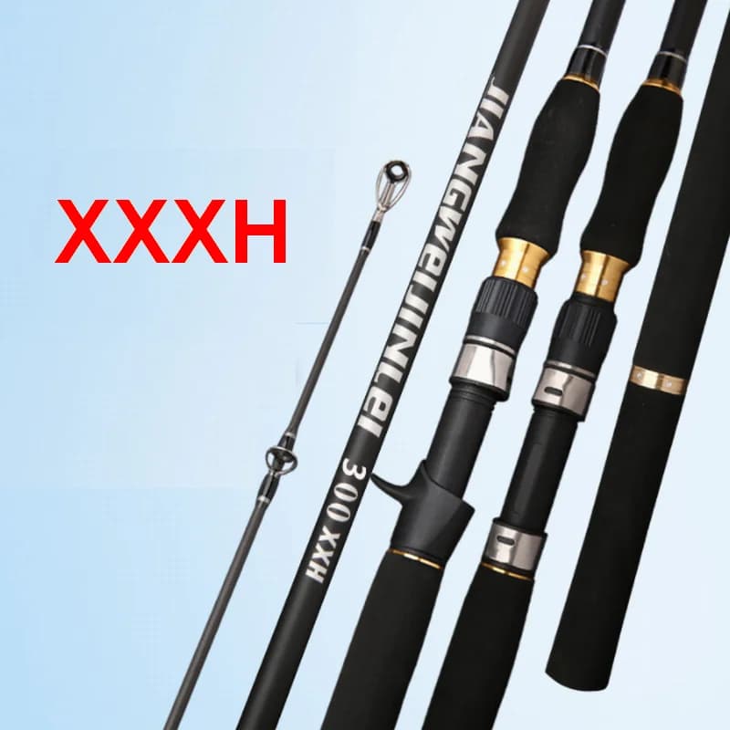 Canna da Pesca in Fibra di Carbonio ZZ306 3.0m XXXH con Punta Snakehead Diametro 5mm, Carico Sicuro 9000g