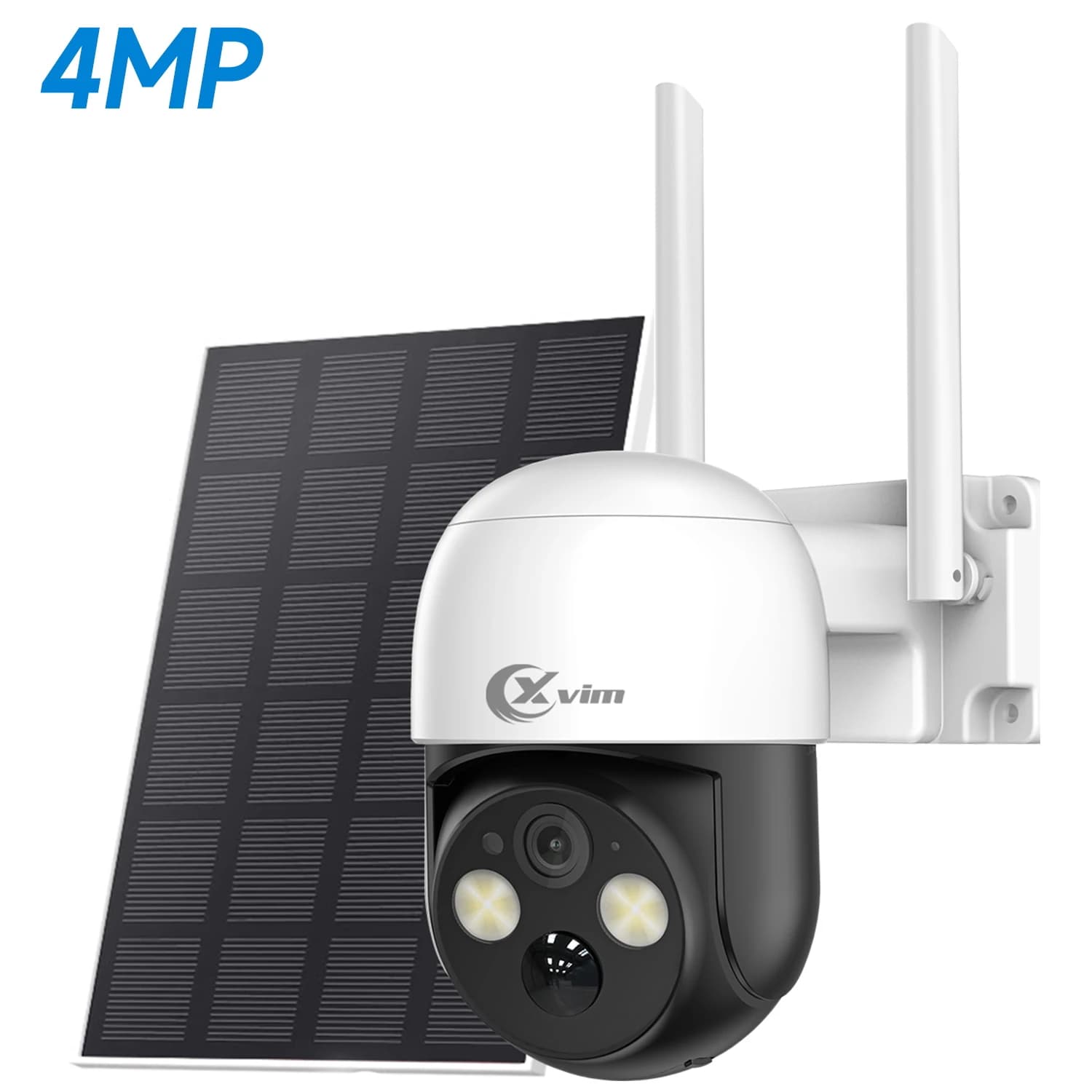 XVIM 4MP Telecamera solare Wireless WiFi esterno Sorveglianza domestica Solat Powered Protezione di sicurezza Monitor video HD Telecamera IP PTZ
