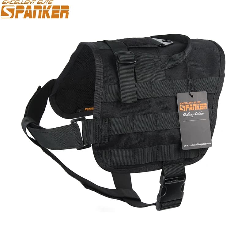 Eccellente ELITE SPANKER Tactical Dog Harness Molle Training Vest Pet HarnessFor Medium Large Dogs Harness