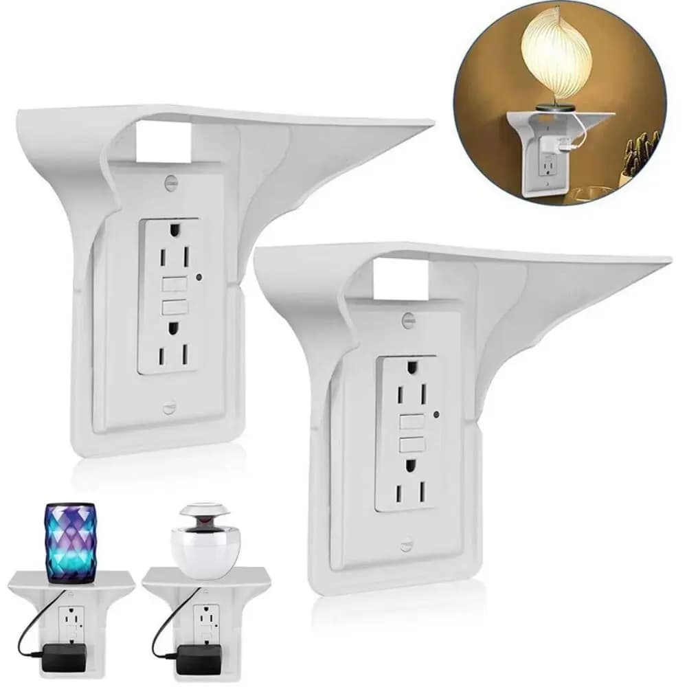 Convenient Usb Rack Racks & Holders Barthroom Storage Outlet Shelf Switch Rack Phone Charging Holder