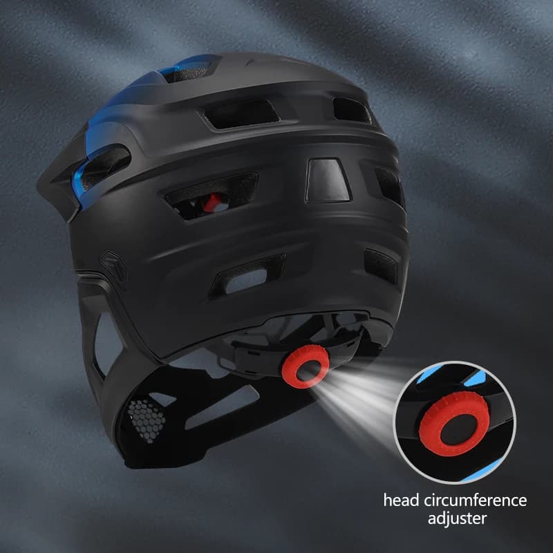 Eastinear 2023 Adult Bike Helmet Full Detachable Motorcycle Helmet Light Protective Helmet Head Safety Single-piece Print