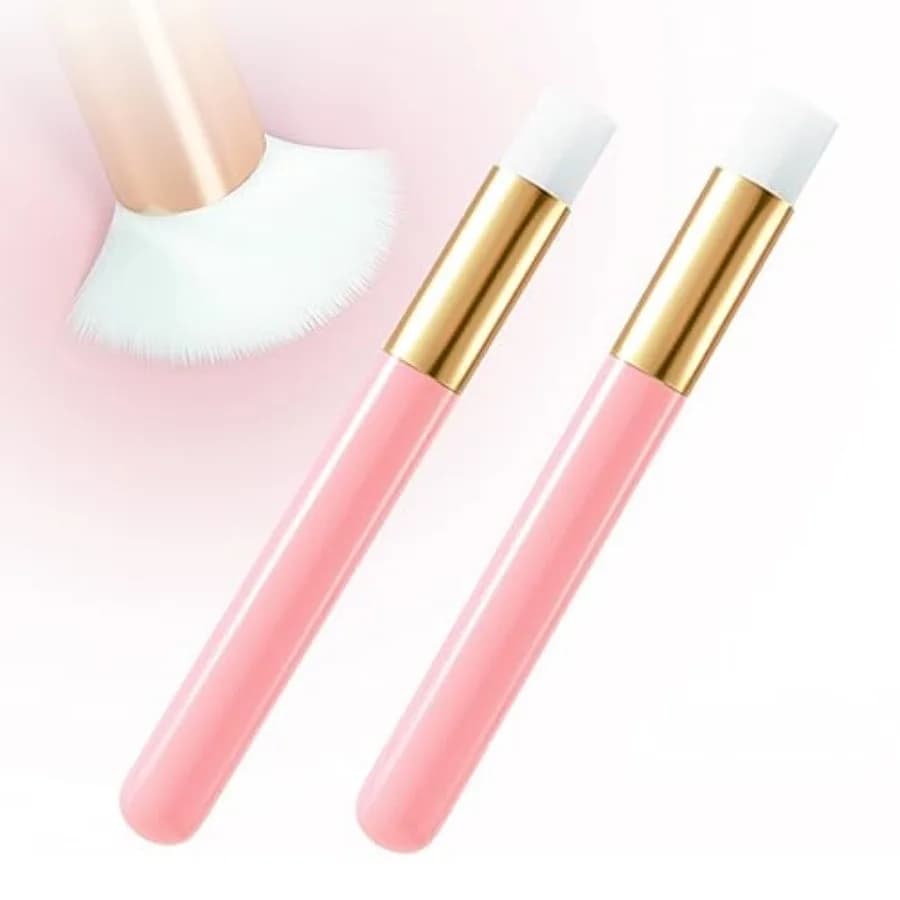2 Pieces Lash Brush Cleaning Lash Shampoo Brushes for Nose Cleaning Fan Brush Peel Off Blackhead Brushes Remover Tool, Lash Was