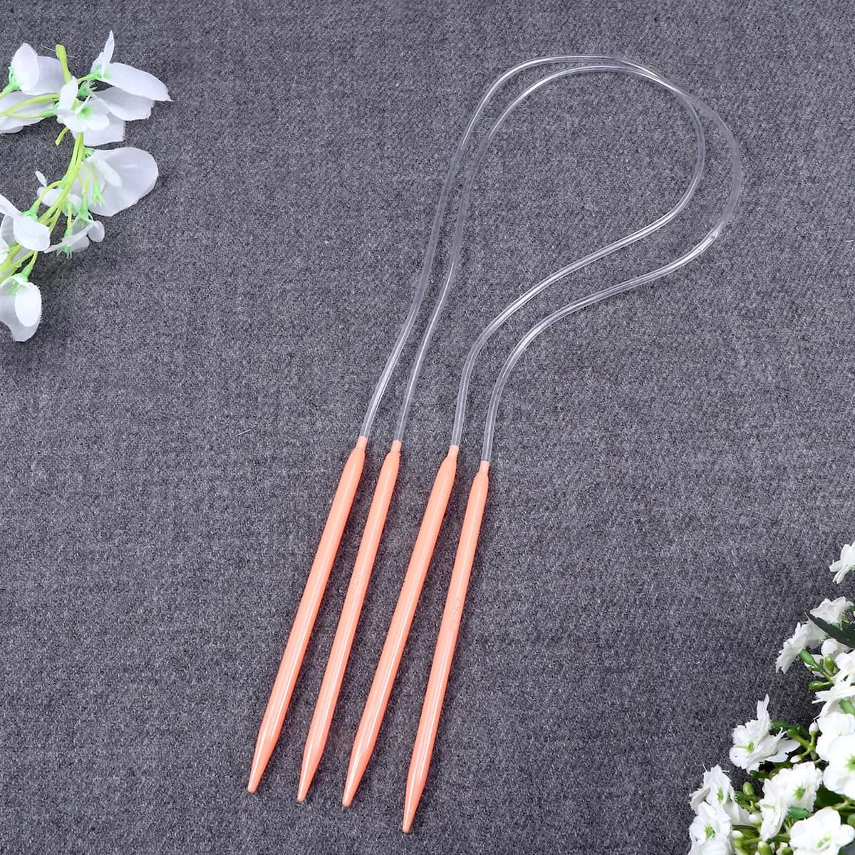 12Pcs 80Cm Circular Knitting Needles Set 12 Sizes 3.5mm to 12.0mm Colorful Tube Knitting Needles for Sweaters Scarves Hats