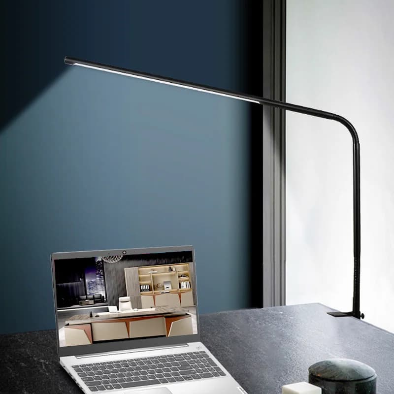 LED Touch Monitor per Computer luce con morsetto lettura del libro scrittura letto comodino lampada da tavolo potente senza ombre per la camera da letto del Computer portatile