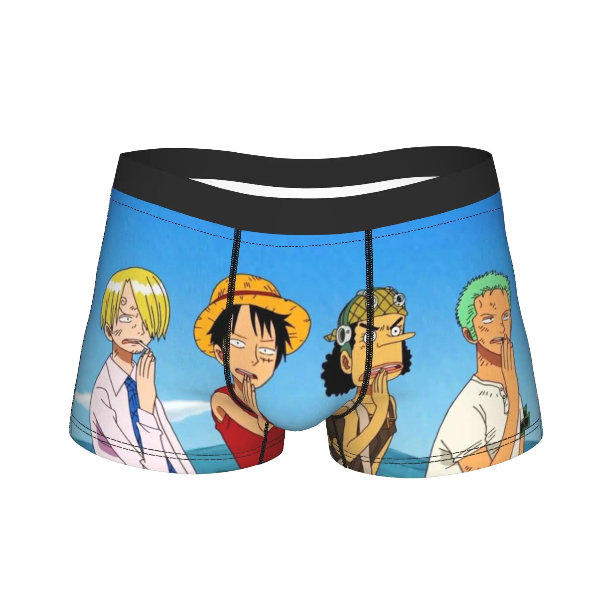 Boxer da uomo One Piece di Luffy, regalo divertente, intimo, slip boxer