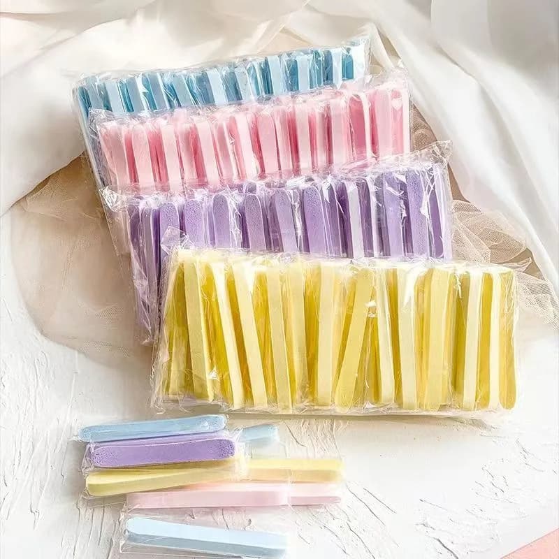 Spugna Compatta per Lavaggio Viso, Puff Detergente in Cotone, Striscia di Bellezza per Pulizia del Viso