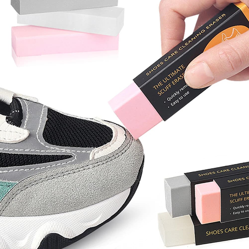 Gomma per la pulizia delle scarpe spazzola per scarpe per decontaminazione portatile detergente per blocchi di gomma per spazzola per la pulizia della cura delle scarpe in pelle scamosciata opaca