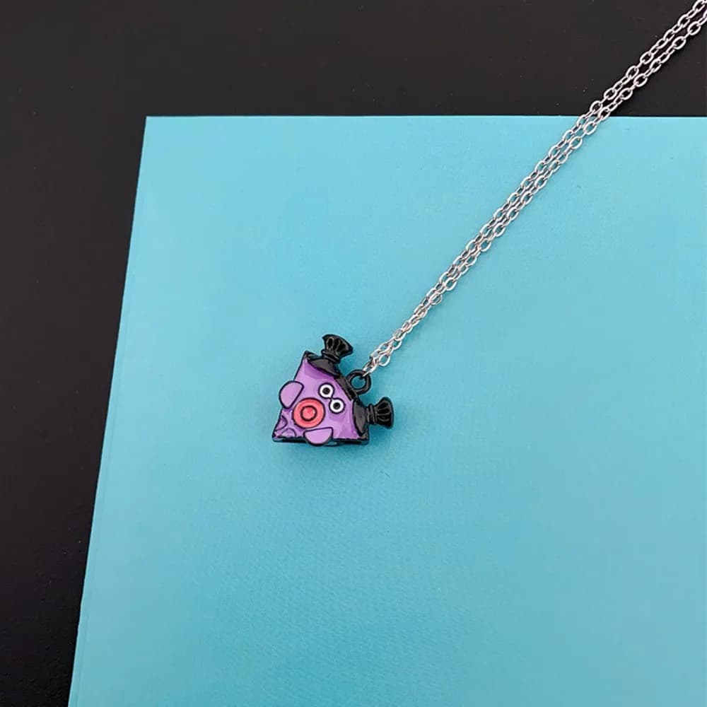 Collana Magnetica a Forma di Pizza, Ciondolo Creativo in Lega Elettroplaccata per Migliori Amici