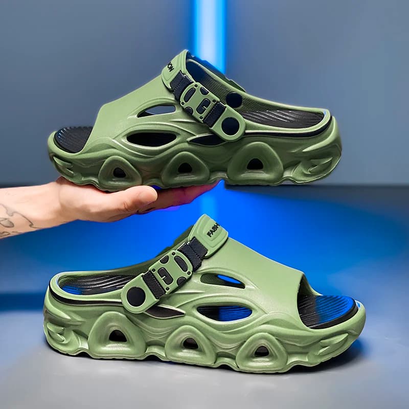 Suitable for Outdoor Wear at the Beach and Swimming Pool in Summer, Men's Couple's Non-Slip Beach Slippers and Sandals