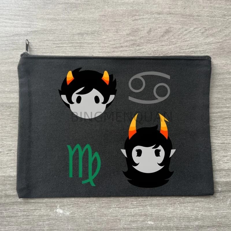 Borsa per il Trucco in Tela Homestuck, Astuccio per Rossetto, Borsa da Viaggio per Matrimoni, Organizzatore per Cosmetici