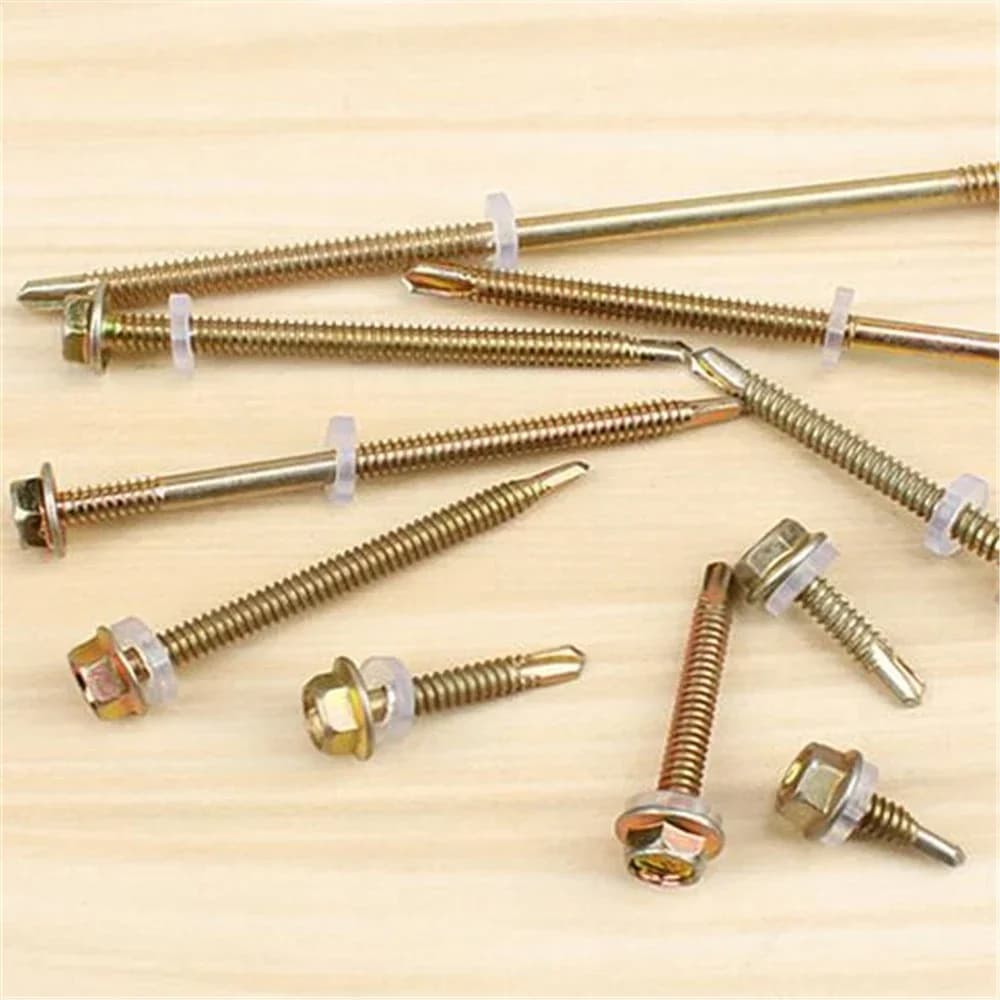 External Hexagonal Self-Tapping Screw m15-m120 Electric Carbon Steel Screw Home Set Self-Tapping