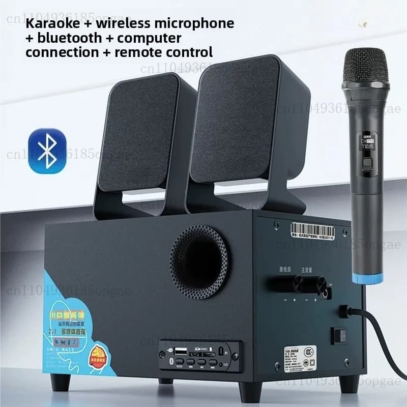 Audio per computer desktop, superwoofer, telefono cellulare, scheda collegabile Bluetooth, altoparlante con chiavetta USB
