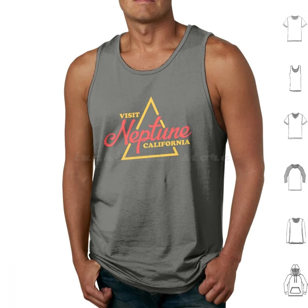 Neptune California Tank Tops Vest Sleeveless Neptune California 2000s 2000s Kids Pop Culture Kristen Bell Investigations