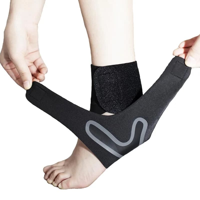 2 Pezzi Supporto Regolabile per Caviglia, Fascia Elastica a Compressione, Protezione Antisfregamento per Piede, Cinturino Protettivo per Tallone