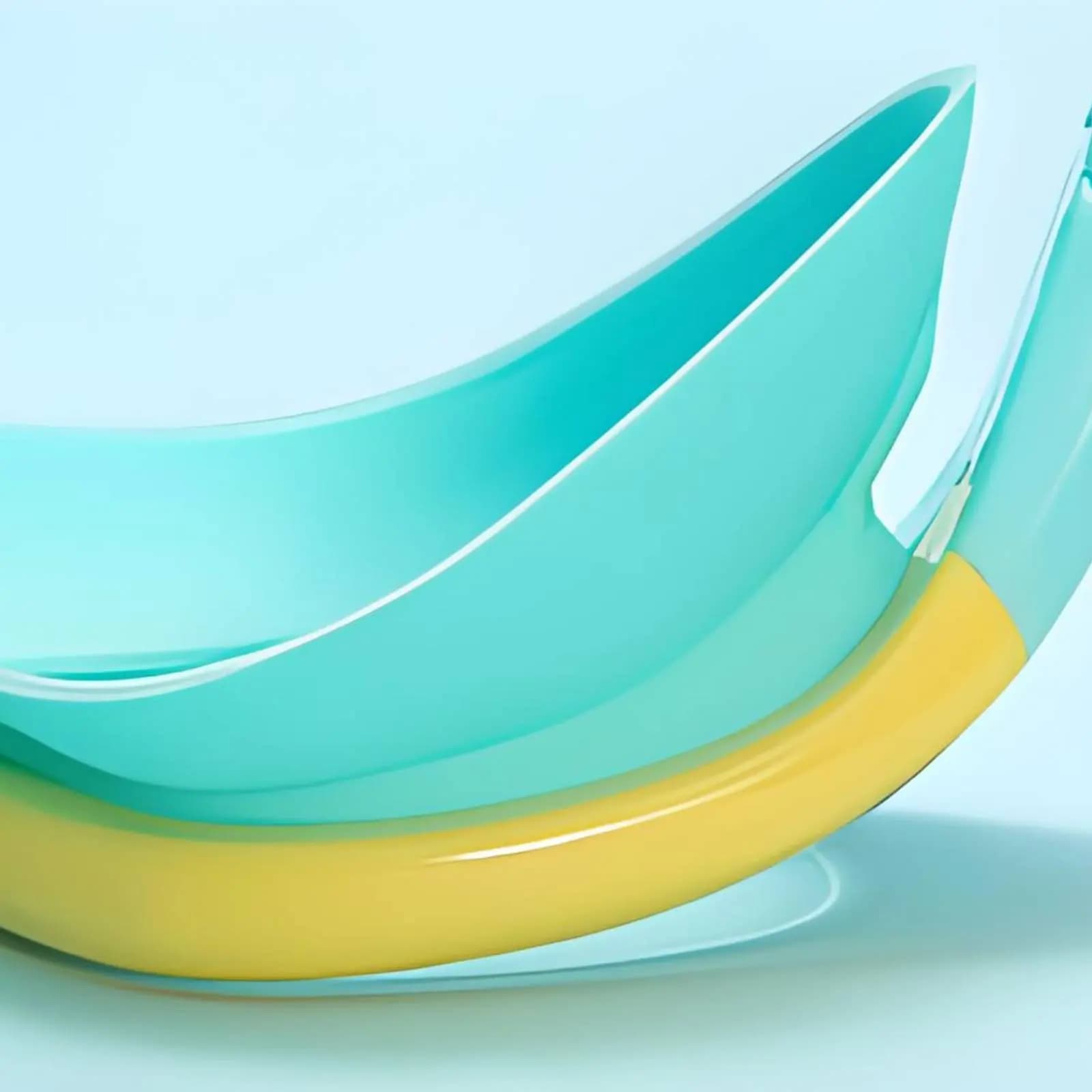 Occhialini da nuoto per bambini, occhialini da nuoto con montatura grande, resistenti alle perdite, protezione con fibbia regolabile