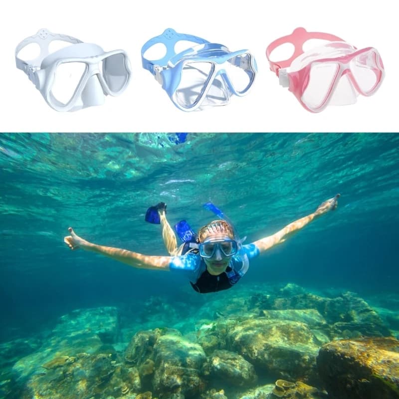 Q39E Water and Fog Resistant Wide View Adults Swim Goggles for Women Men Teens