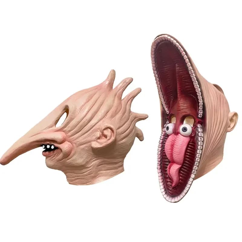 Halloween costume party masks Cosplay Adam and Barbara Mask full head latex for adults Accessories Horror Terror Scream Mascara