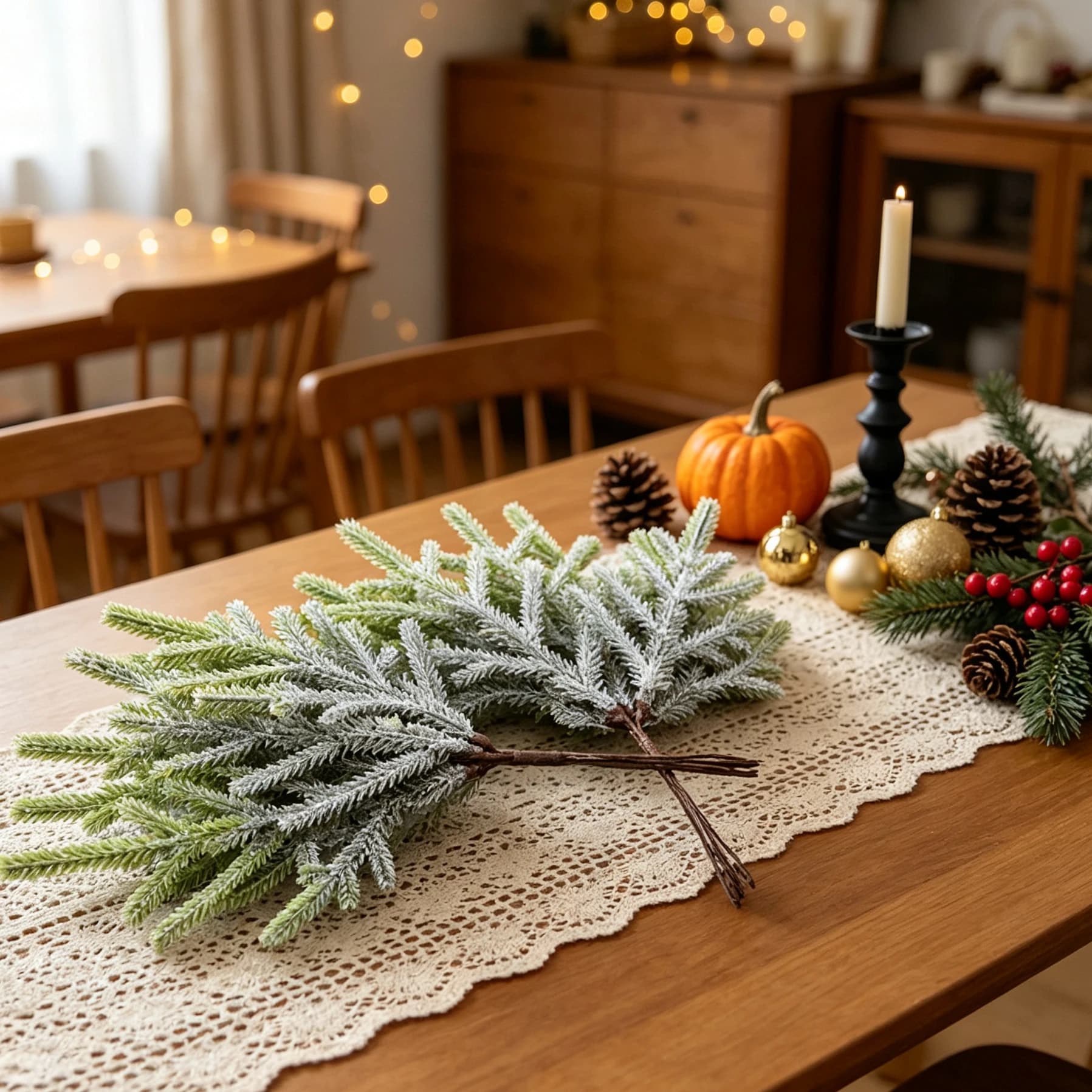 6/12 Pcs Artificial Plant Wedding Bouquet Home Halloween Christmas Decorations DIY Gifts Box Scrapbook Garden Party Centerpieces