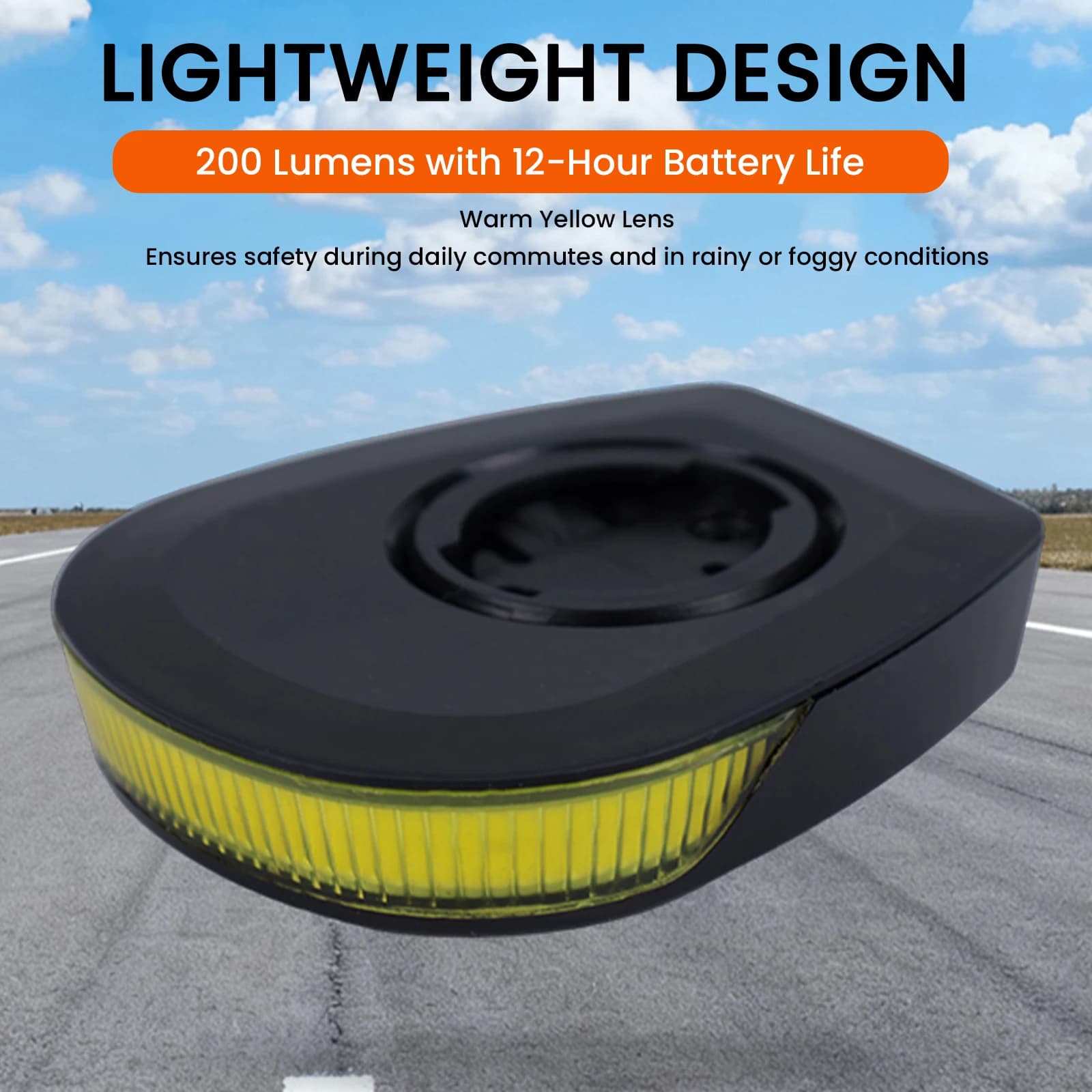 Bicycle Headlight LED Bike Front Light with Computer Mount 6 Modes Bike Front Light USB C Rechargeable for Night Daytime Riding
