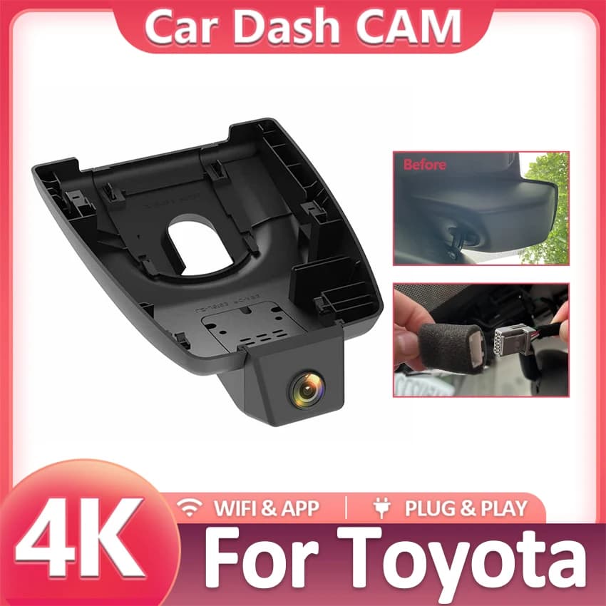 For Toyota Rav4 XA50 XA40 XU80 2019-2025 Dash Cam for Auto Camera Recorder Dashcam WIFI Auto Dvr Recorder Devices Accessories