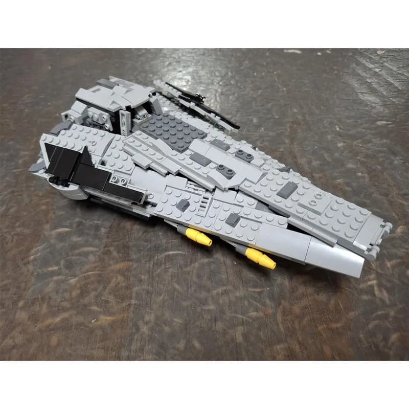 MOC-227960 Guerra Spaziale Building Block Modello Particelle Nave Spaziale Combattimento Fighter Building Block Hot Movic Modello Giocattolo Regalo Set 534PCS
