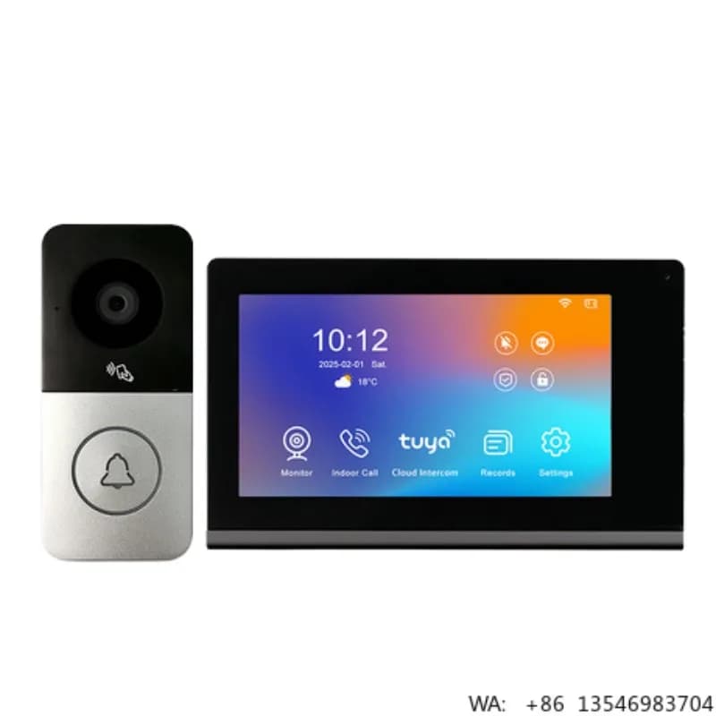 VIDEW Videocitofono Intelligente Tuya Impermeabile con Visione Notturna, Campanello Intelligente con Telecamera per Sicurezza Domestica
