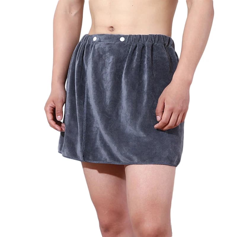 Pantaloncini sexy da uomo Accappatoio Telo da bagno Pigiama aperto laterale morbido Asciugamano Nuoto spesso Doccia da spiaggia morbida Culotte 18+ Pigiama per adulti