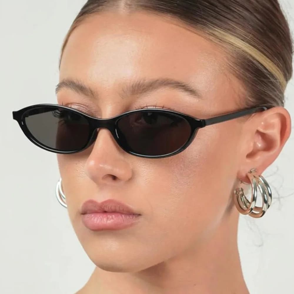 Narrow Frame Sunglasses Anti-Glare Eye Sunglasses Uv Sunglasses High-Quality For Punk Fashion Street Photography