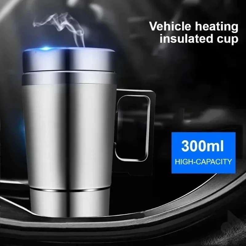 12V/24V 300ml for vehicle heating cup car heater stainless steel camping trip kettle electric heating car accessories