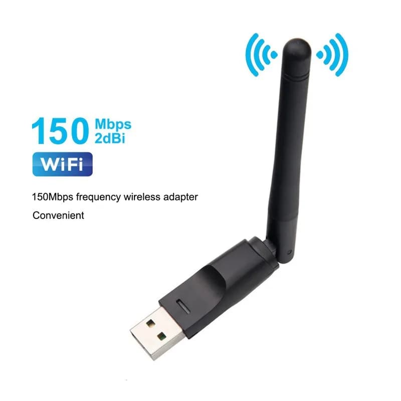 Adattatore per antenna WiFi Mini USB da 150 Mbps Scheda di rete wireless Ricevitore wifi Dongle 802.11 b/g/n per PC portatile Windows 8188 7601