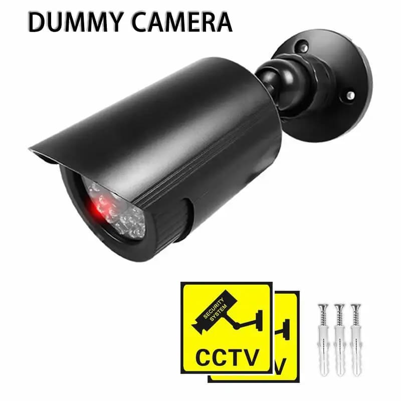 Telecamera CCTV bullet fittizia wireless creativa LED lampeggianti rossi 2AAA impermeabile falso spaventa il sistema di sicurezza di sorveglianza del ladro