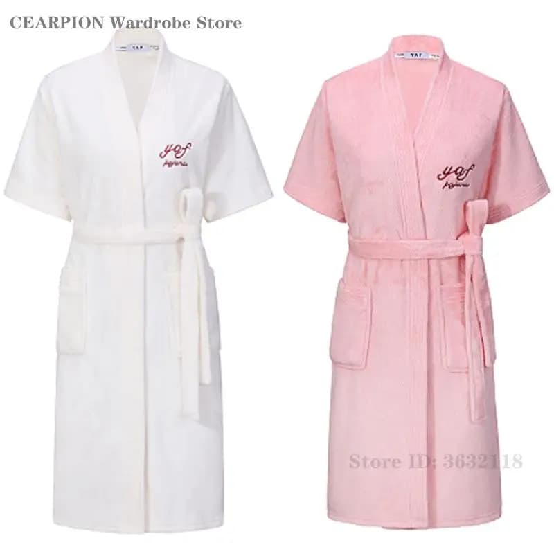 Plus Size Flannel Couple Nightwear Men's Dress Pijama Trained Casual Bathrobe Yukata Autumn Winter Bedwear Coral Fleece Homewear
