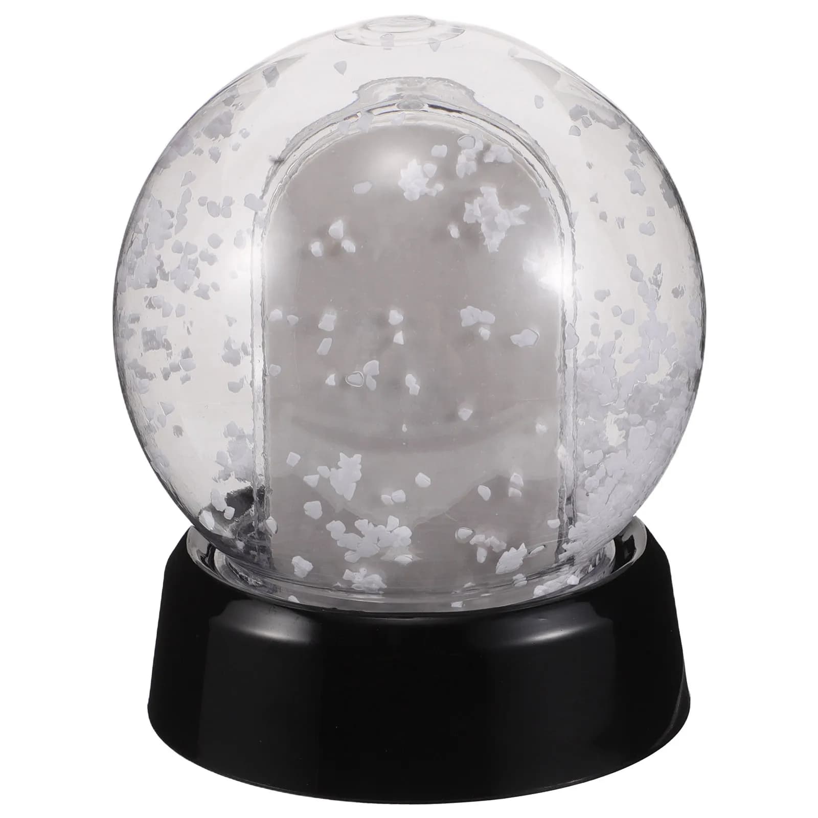 Plastic Blank Photo Snow Globe 11x8cm Sublimation Display DIY Christmas Photo Insert Snow Globe Craft Holiday Decor