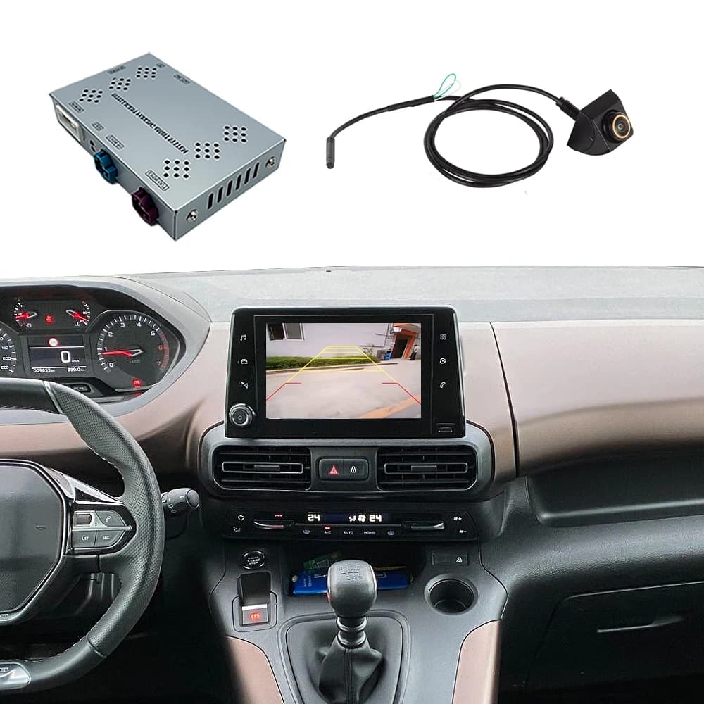 Interfaccia telecamera di backup per TOYOTA Proace City Verso 2016-2023, aggiungi telecamera per vista anteriore e posteriore, Plug & Play, non è necessaria il codice di programmazione