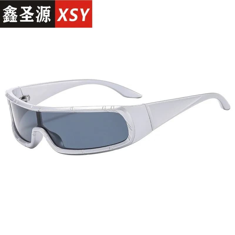 Occhiali da sole punk monopezzo alla moda, occhiali da sole anti-UV, occhiali da sole personalizzati all'ingrosso, nuovi occhiali da sole per ciclismo all'aperto