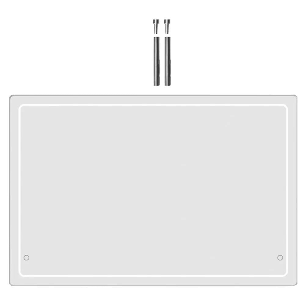 1 set di lavagne acriliche trasparenti da scrivere e cancellare a secco per la pianificazione quotidiana, la lista delle cose da fare, l'organizzazione e come memo board per la casa