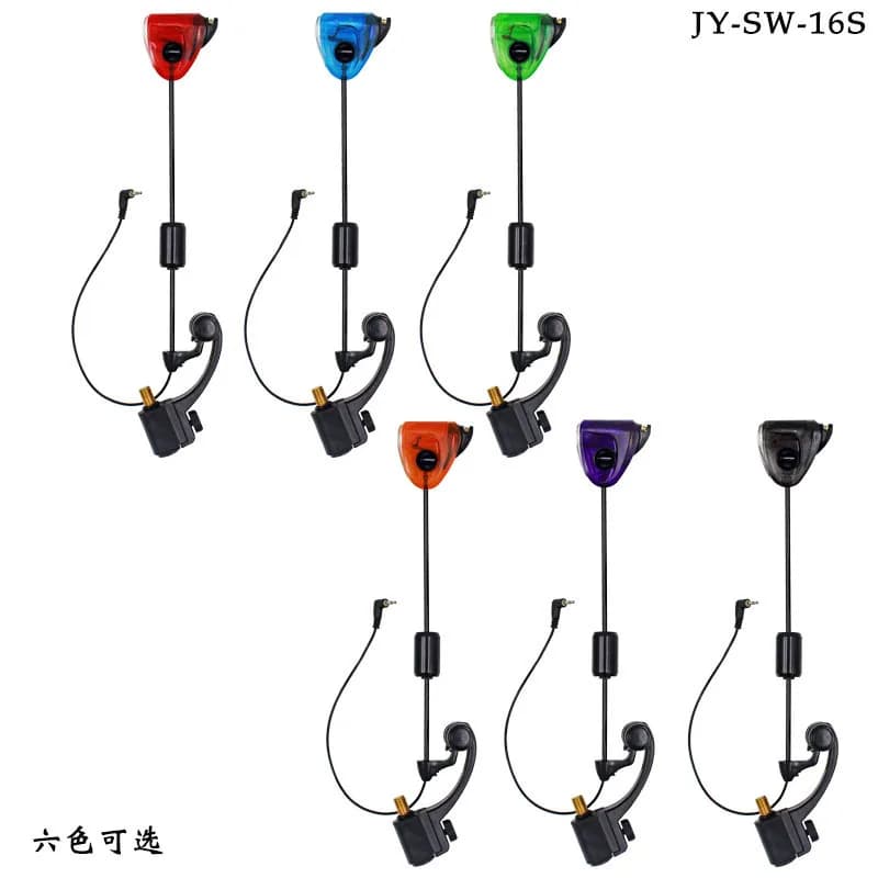 Y180 Allarme pesca Lat-Clamped Asta dura Flash Rocker JY-SW-16S Componenti allarme pesca alla carpa europea Sei colori opzionali