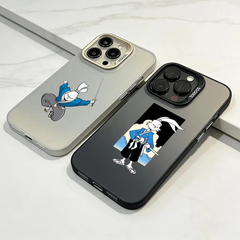 Custodia per telefono premium per iPhone 16/15/14/13/12/17 Pro Max Plus, leggera e antiurto. U-Usagi Yojimbo