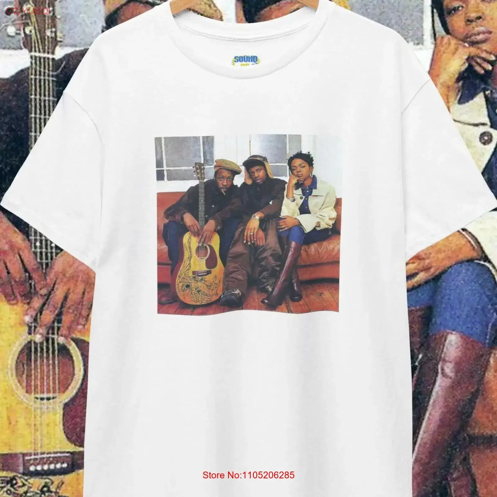 Lauryn Hill The Fugees Maglietta vintage Miseducation of C Fan s vintage Washed homme Unisex Grafica leggermente casual Versatile