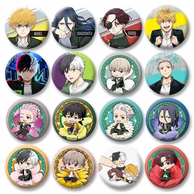 Hot Anime WIND BREAKER Spille Sakura Haruka Suo Hayato Mitsuki Cartoon Cosplay Distintivo Zaino Abbigliamento Spille Ventole Regalo